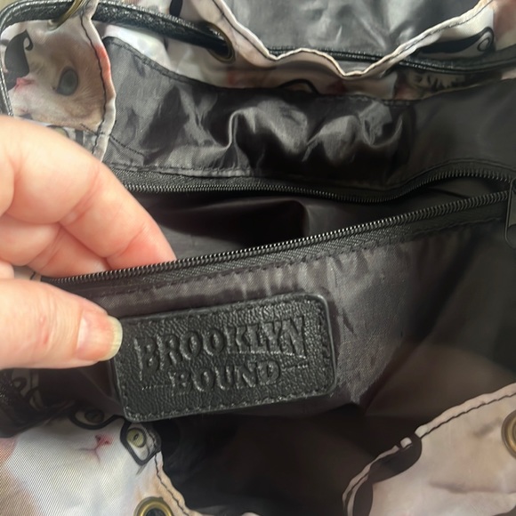 NWOT Brooklyn Bound backpack CATS with mustaches and glasses! main image 16